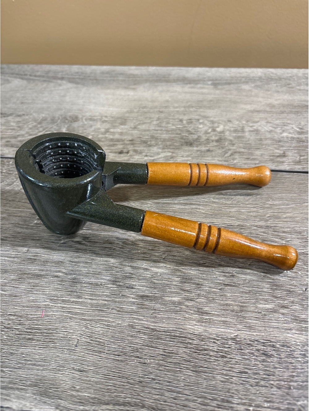 Vintage Manual Nutcracker with Wooden Handles